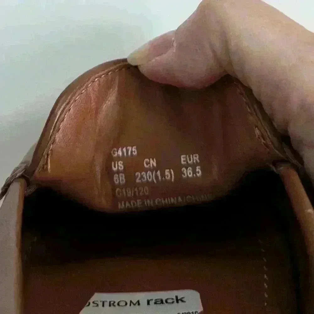 Women's Coach Lock Up Driver Loafers Size 6B Brown - Picture 5 of 10